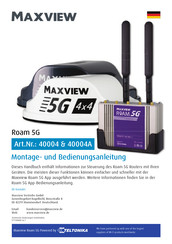 Maxview 40004 Montage- Und Bedienungsanleitung