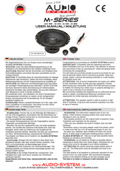 Audio System MX 165 Anleitung