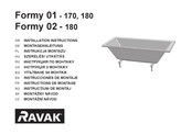 RAVAK Formy 02 180 Montageanleitung