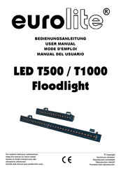 EuroLite LED T500 Bedienungsanleitung