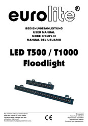 EuroLite LED T1000 Bedienungsanleitung