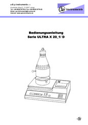 a&p instruments ULTRA X 20 1/ D Serie Bedienungsanleitung