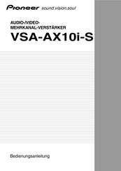 Pioneer VSA-AX10i-S Bedienungsanleitung