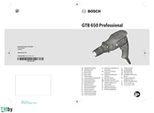 Bosch GTB 650 Professional Originalbetriebsanleitung