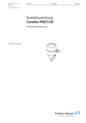Endress+Hauser Cerabar PMC51B Betriebsanleitung
