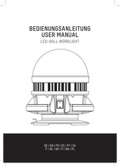 ANSMANN LED-BALL-WORKLIGHT Bedienungsanleitung