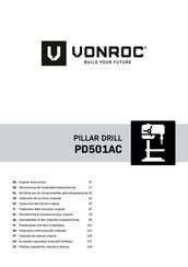 VONROC PD501AC Bersetzung Der Originalbetriebsanleitung