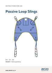 Arjo Passive Loop Slings Bedienungsanleitung