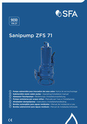 SFA SANIPUMP ZFS 71 Bedienungs- & Installationsanleitung