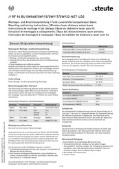 steute RF 96 BU SW915-NET-LDS Montage- Und Anschlussanleitung