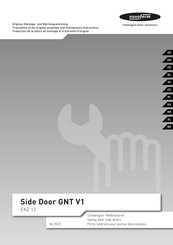 Novoferm Side Door GNT V1 Montage- Und Wartungsanleitung