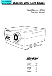 Stryker Quantum 2000 Light Source Bedienungsanleitung