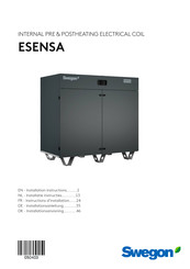Swegon ESENSA Installationsanleitung