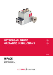 Pfeiffer Vacuum HIPACE Betriebsanleitung