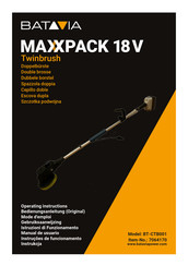 Batavia MAXXPACK 18V BT-CTB001 Bedienungsanleitung