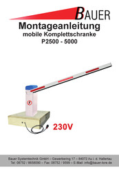 Bauer P 5000 Bedienungsanleitung