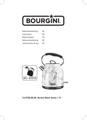 Bourgini Marble Water Kettle 1.7L Gebrauchsanleitung