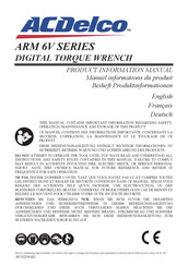 ACDelco ARM 6V Serie Produktinformation