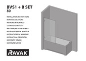 RAVAK BVS1+B SET 80 Montageanleitung