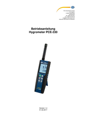PCE Instruments PCE-330-ICA Betriebsanleitung