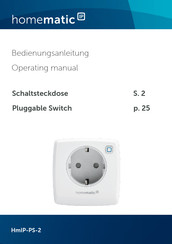 HomeMatic IP HmIP-PS-2 Bedienungsanleitung