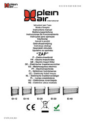 Plein Air ZAP EI-30 Bedienungsanleitung