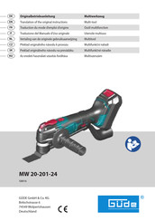 Gude MW 20-201-24 Originalbetriebsanleitung