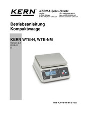 KERN WTB-NM Betriebsanleitung