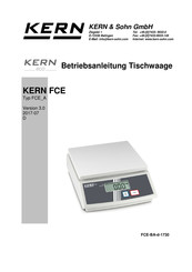 KERN FCE 3K-3A Betriebsanleitung