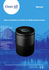 Clean Air Optima CA-503B Compact Smart Gebrauchsanweisung