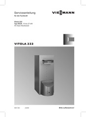 Viessmann VITOLA 222 VE2A Serviceanleitung