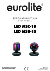 EuroLite LED MSC-10 Bedienungsanleitung