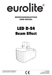 EuroLite LED D-24 Beam Effect Bedienungsanleitung