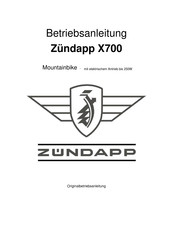 Zundapp X700 Betriebsanleitung