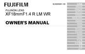 FujiFilm XF18mmF1.4 R LM WR Benutzerhandbuch