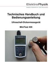 ElektroPhysik MiniTest 420 Technisches Handbuch Und Bedienungsanleitung