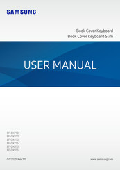 Samsung Book Cover Keyboard Bedienungsanleitung