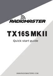 RadioMaster TX16S Schnellstartanleitung