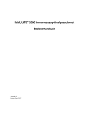 Siemens IMMULITE 2000 Bedienerhandbuch