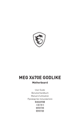 MSI MEG X670E GODLIKE Benutzerhandbuch