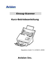Avision FL-2005B Kurz- Betriebsanleitung