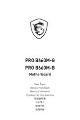 MSI PRO B660M-G Benutzerhandbuch