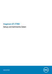Dell Inspiron 27-7790 Einrichtung Und Technische Daten