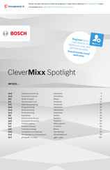 Bosch CleverMixx Spotlight MFQ25-Serie Gebrauchsanleitung