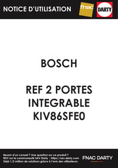 Bosch KIV87-Serie Gebrauchsanleitung