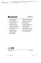EINHELL TE-AG 18 Li Originalbetriebsanleitung