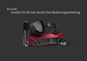 Focusrite Scarlett 2i2 4th Gen Studio Pack Bedienungsanleitung