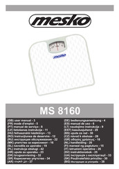 Mesko MS 8160 Bedienungsanweisung