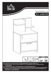 HOMCOM 831-646V00 Montageanleitung