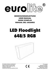EuroLite ED Floodlight 648/5 RGB Bedienungsanleitung